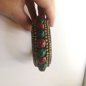 4/$25 Handmade Rock Beaded Bracelet